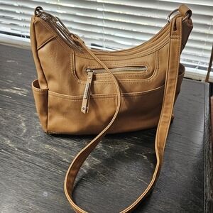 Kim Rogers Tan Hobo Style Purse